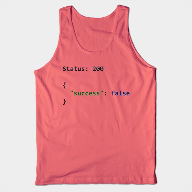 API call failed successfully Tank Top by lazynugu